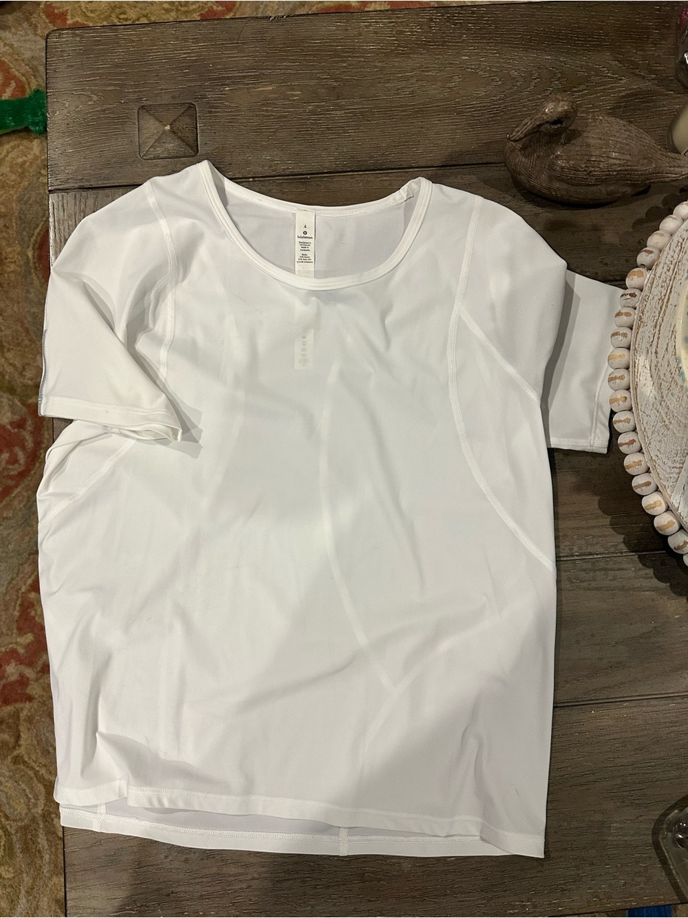 lululemon athletica White Short-Sleeve Performance Tee